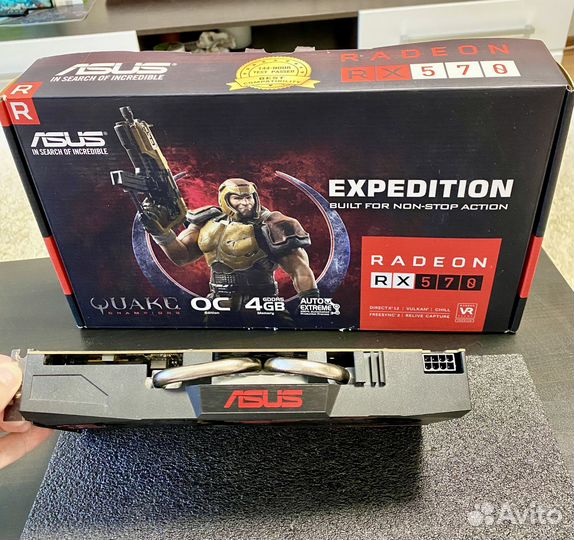 Видеокарта Radeon asus Expedition RX570 4Gb