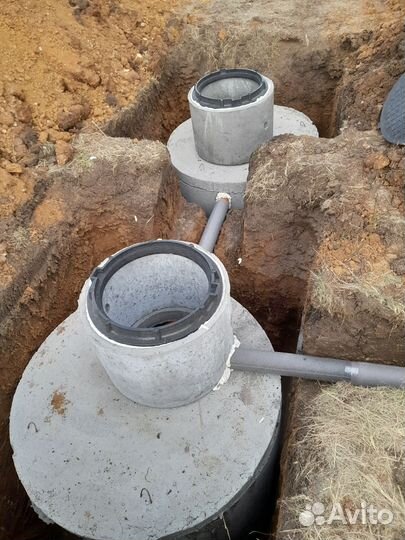 Водопровод сливные ямы,септики под ключ