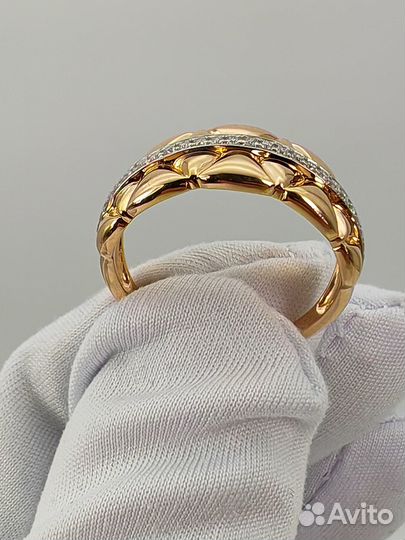 Золотое Кольцо 585 пробы с бриллиантами. Рассрочка