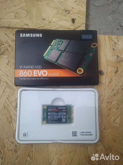 Новый SSD Samsung 860 evo msata 250gb