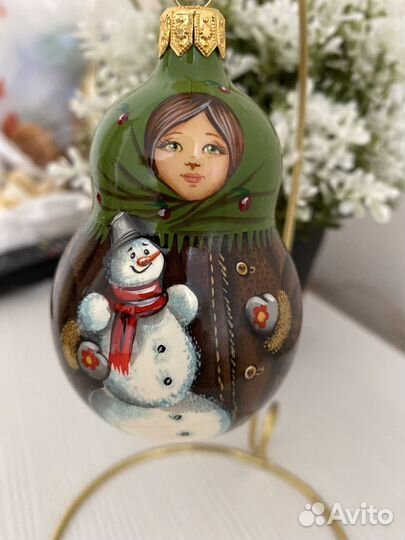 Елочные игрушки Рождественское Яблоко