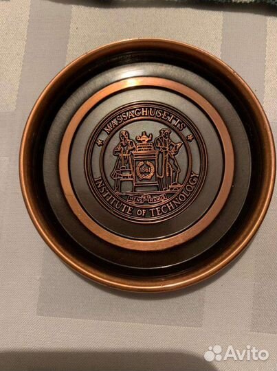 Набор медных тарелочек пепельниц подставок США