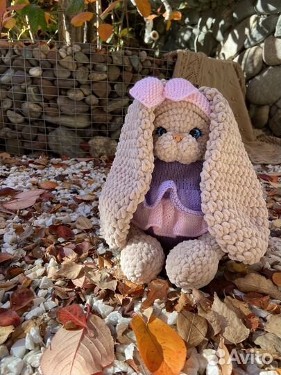 Заяц плюшевый ручная работа