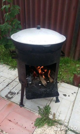 Казан Узбекский чугунный с крышкой на 16литров