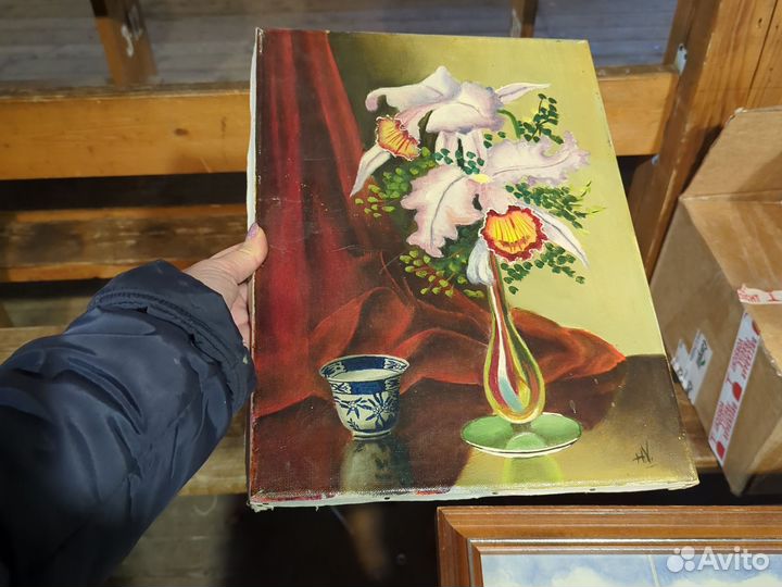 Картина масло,холст. Европа 1950-1970