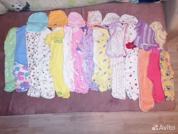 Детские вещи на девочку до года (3 пакета)