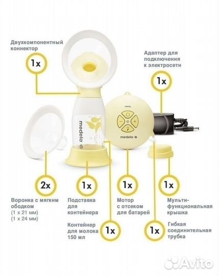 Молокоотсос электрический Medela Swing Flex