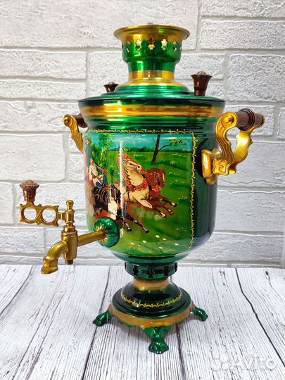 Самовар на дровах 7л. формой рюмка Тульский