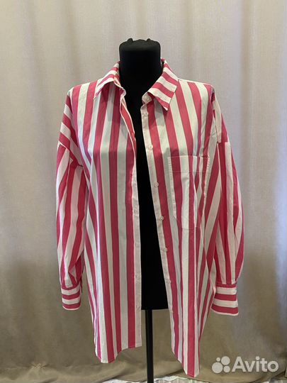 Рубашка mango в полоску