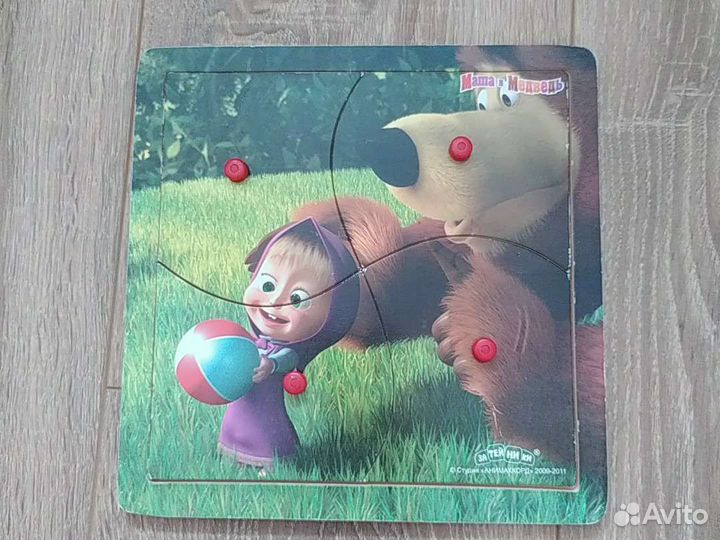 Деревянные пазлы вкладыши