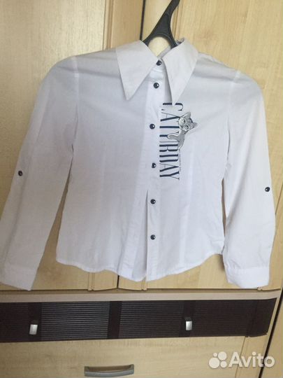 Рубашка школьная 140