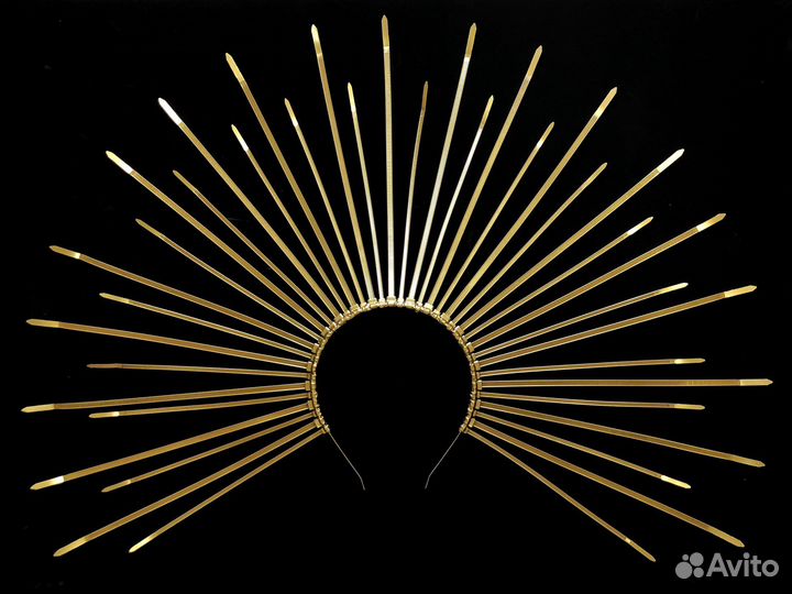 Корона с лучами, ободок, нимб