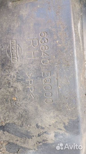 Защита арок (подкрылок) Nissan X-Trail (T30), 2004