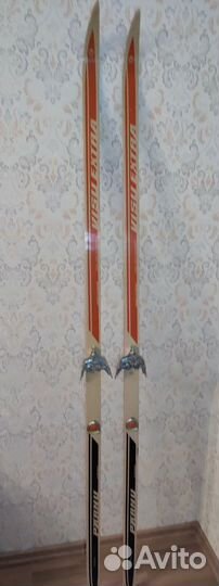 Лыжи беговые с ботинками и палками