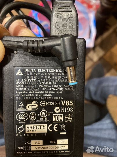 Блоки питания для ноутбуков HP,Samsung,Acer и пр