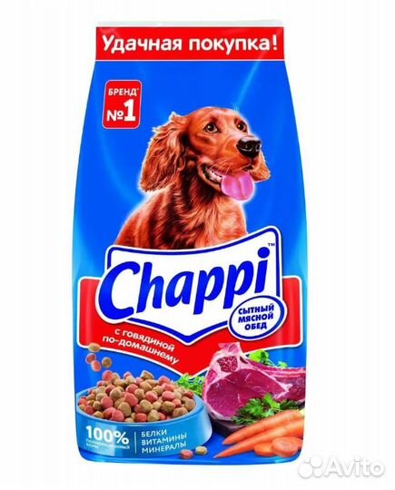 Сухой корм для собак Chappi 15кг
