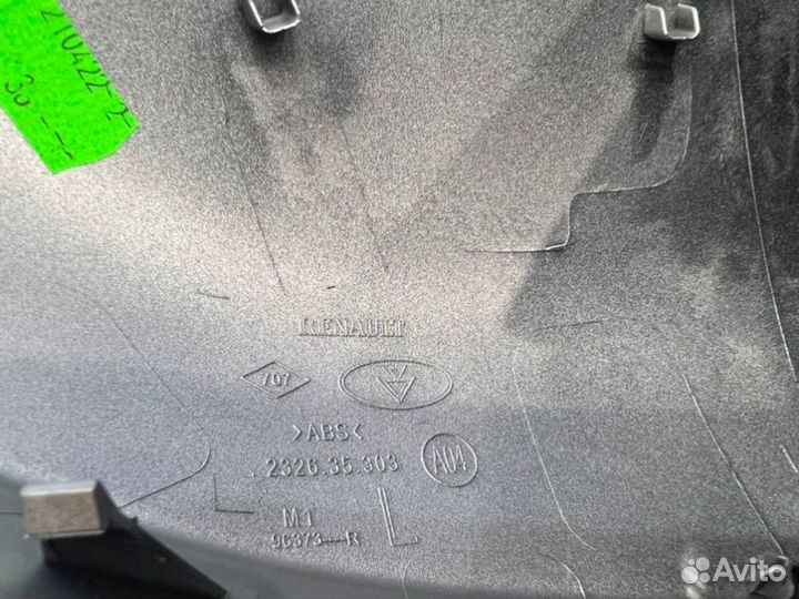 Накладка зеркала левая Renault Duster 2