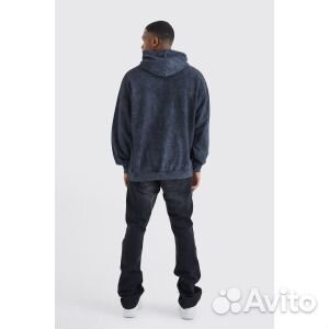 Худи оверсайз acid wash pour homme statu statu Boo