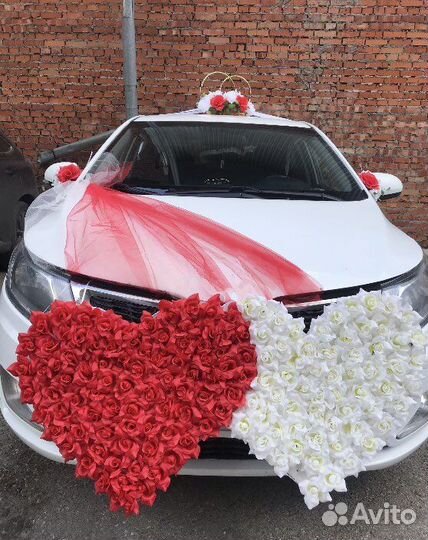 Свадебные украшения на машину
