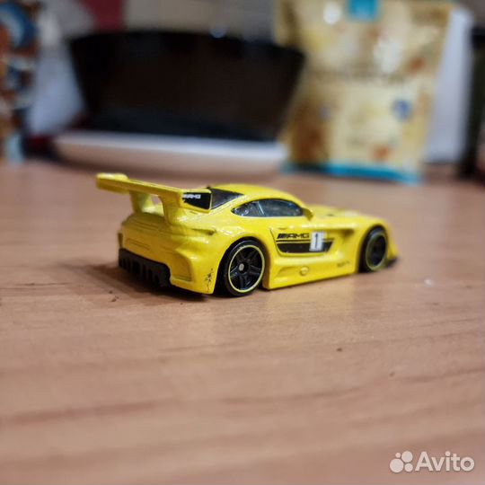 '16 Mercedes-AMG GT3 2019 Hot Wheels 1:64 распак