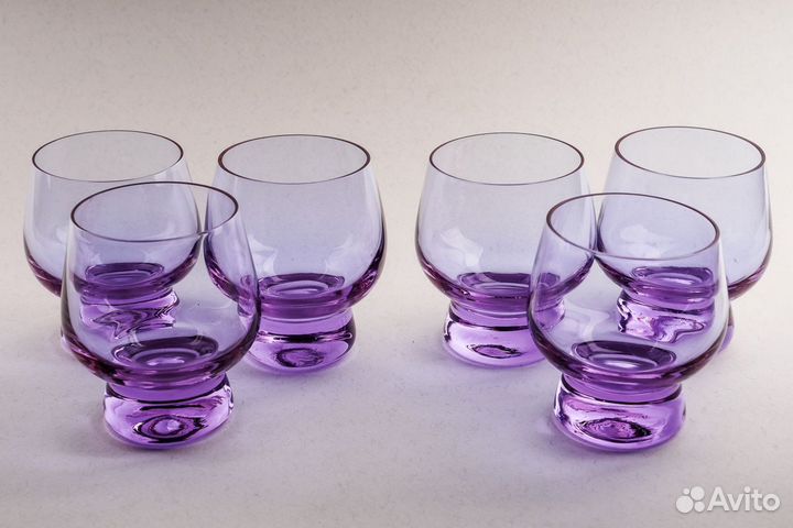 Винтажные рюмки. СССР. Цветное стекло