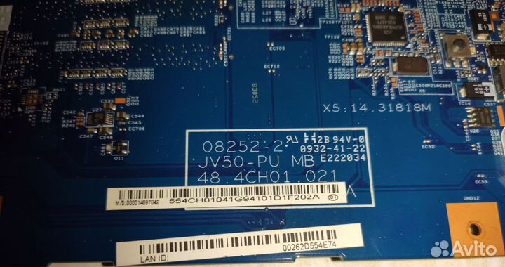 Материнская плата ноутбука JV50-PU