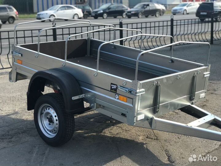 Прицеп сст-7132-02 2,4х1,2 оцинкованный, низ. тент