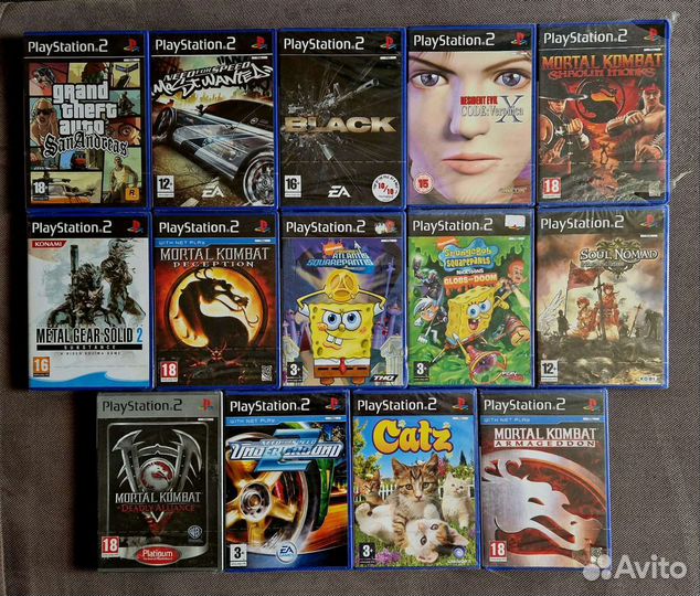 Лицензионные Диски на ps2 новые в пленке