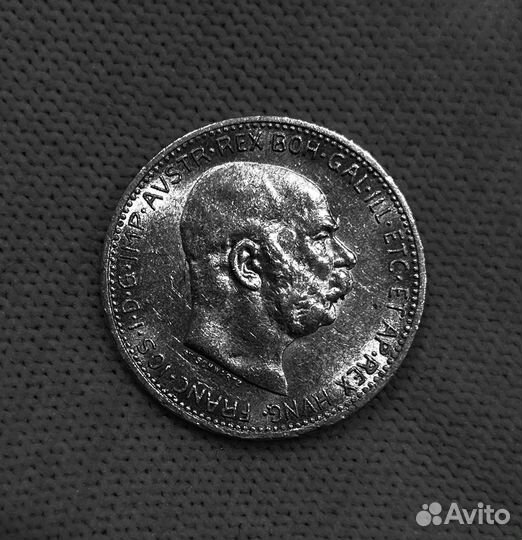 Австрия 1 крона 1915 Франц Иосиф I серебро Люкс