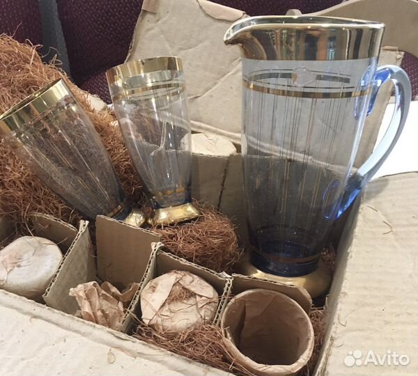 Набор стаканы/кувшин ГДР в оригинальной упаковке