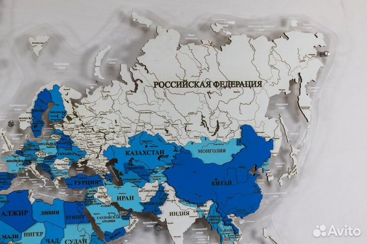 Деревянные карты мира