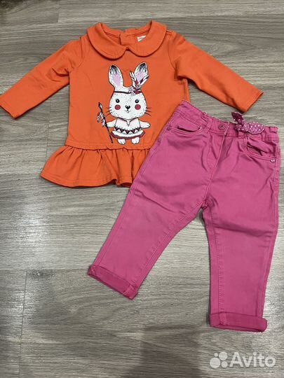 Фирменные вещи пакетом на девочку 74 80