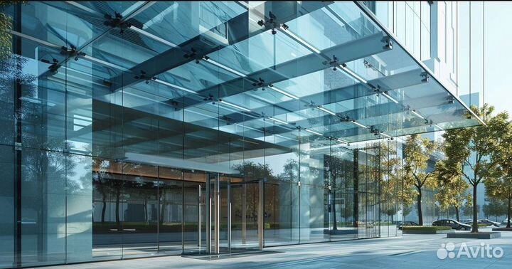 Стеклянный навес