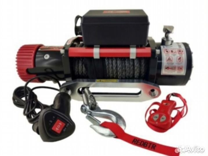 Лебедка автомобильная 12000lb 12v redbtr новая
