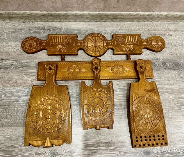 Панно набор деревянных разделочных досок
