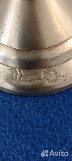 Подсвечник бронза старинный 1882 г с клеймом