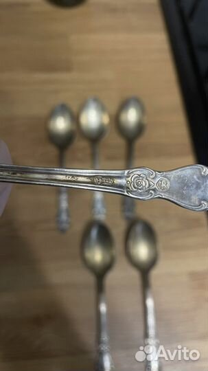 Ложки СССР мельхиор серебро нейльзибер кольчугино