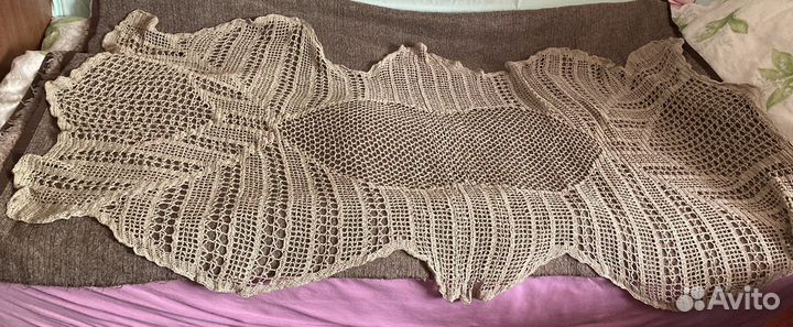 Вязанные крючком салфетки ретро разного размера