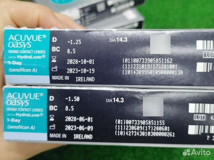 Линзы acuvue oasys