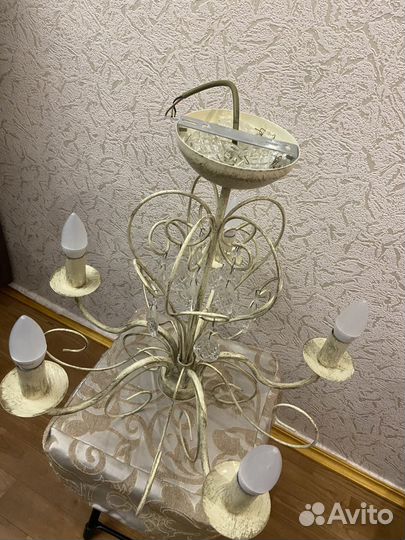 Люстра потолочная хрустальная