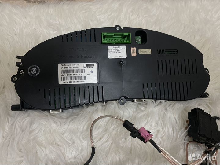 Приборная панель priora с навигацией