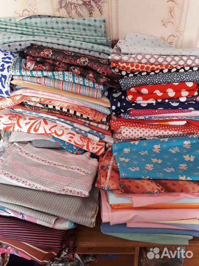 Отрез ткани СССР бязь.сатин.штапел