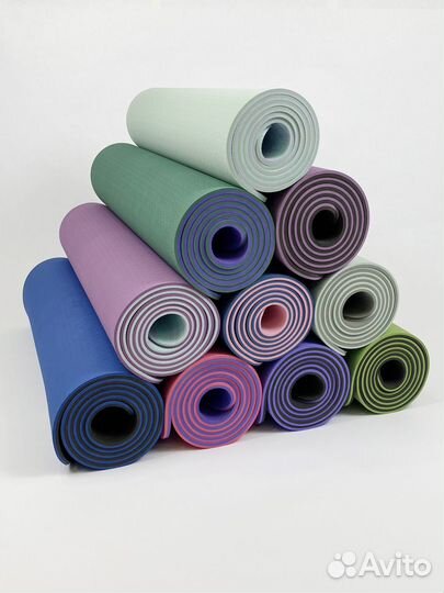 Коврик для йоги 8 мм + сумка чехол