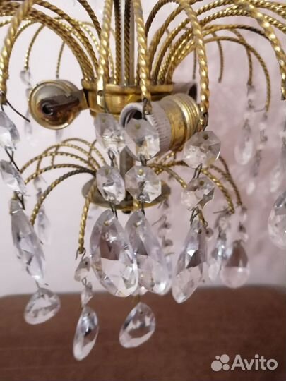 Люстра хрустальная чехословакия СССР