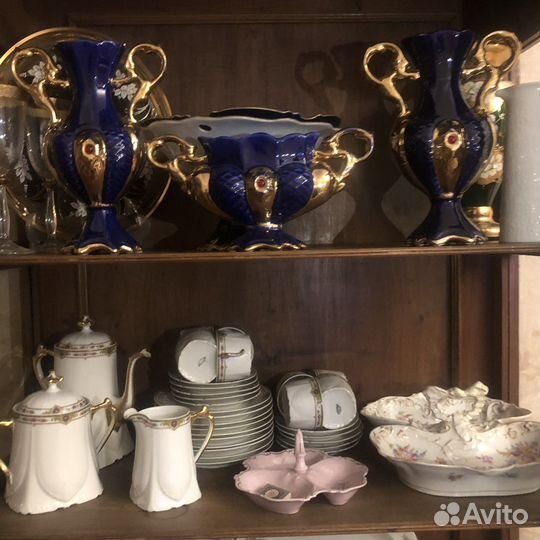 Кобальтовый фарфоровый набор