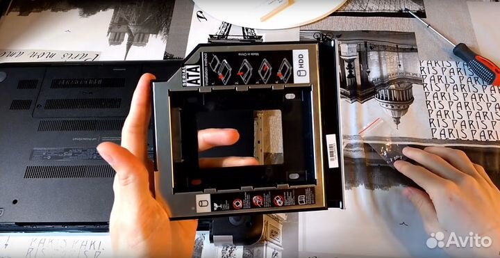 Адаптер для SSD/HDD вместо DVD ноутбука (Новый)