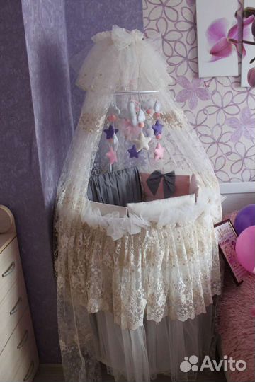 Балдахин+юбка на детскую кроватку