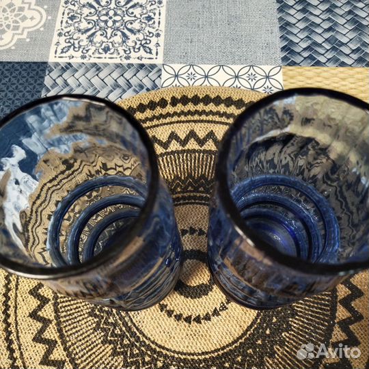 Ваза цветное стекло СССР