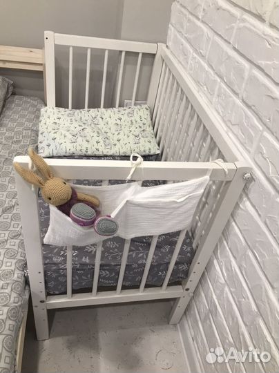 Кроватка детская приставная Фея 100