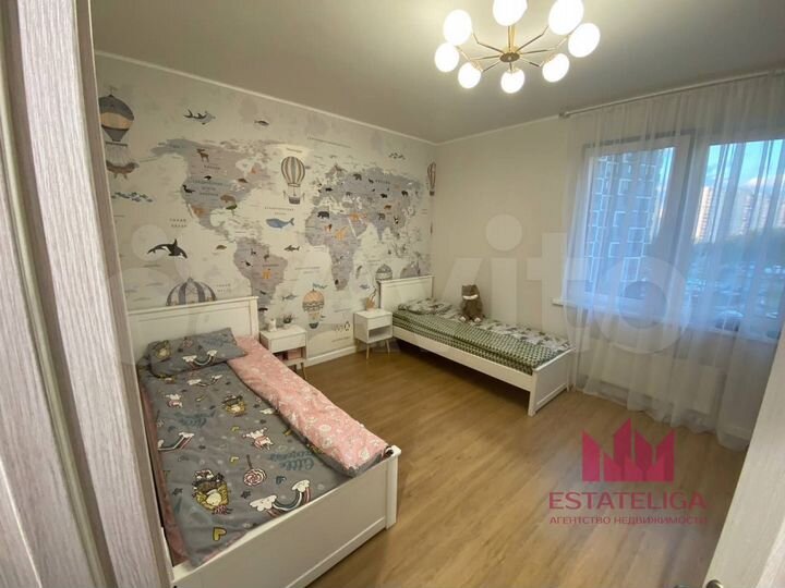 3-к. квартира, 55,5 м², 5/22 эт.